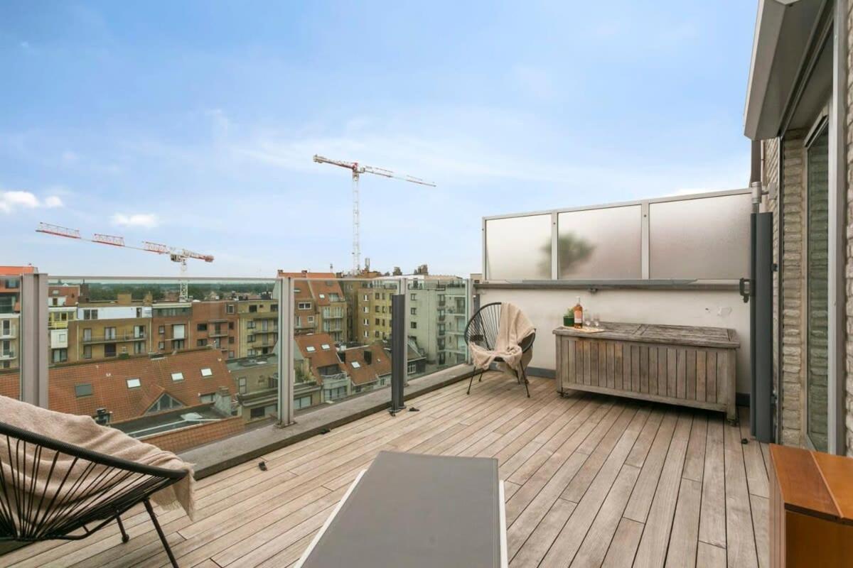 Modern Penthouse With Stunning Sea-View, Sauna And 2 Large Terraces! Daire Knokke-Heist Dış mekan fotoğraf