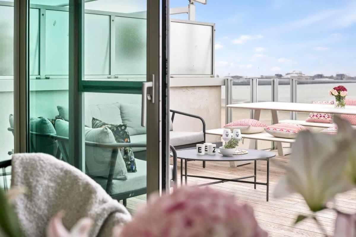 Modern Penthouse With Stunning Sea-View, Sauna And 2 Large Terraces! Daire Knokke-Heist Dış mekan fotoğraf