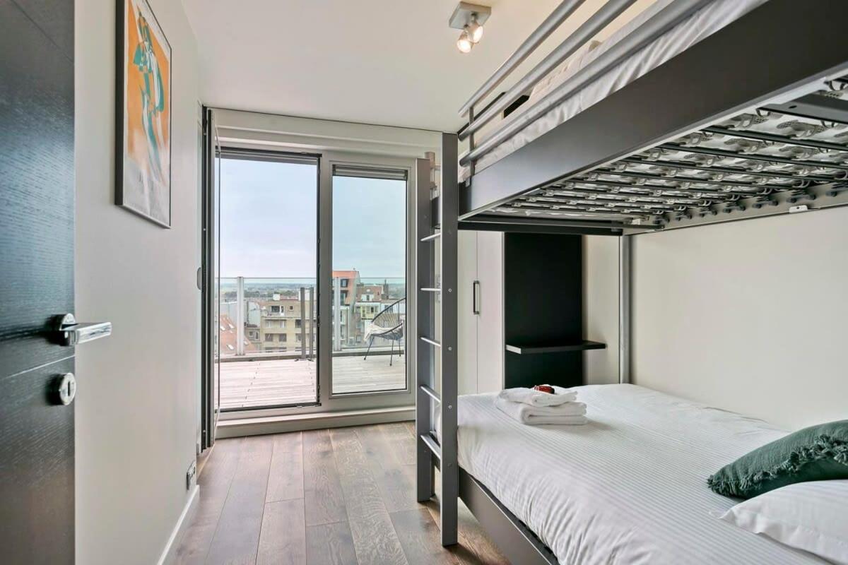 Modern Penthouse With Stunning Sea-View, Sauna And 2 Large Terraces! Daire Knokke-Heist Dış mekan fotoğraf